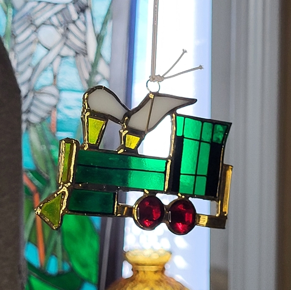 Stained Glass Train Ornament - Picture 7 of 13